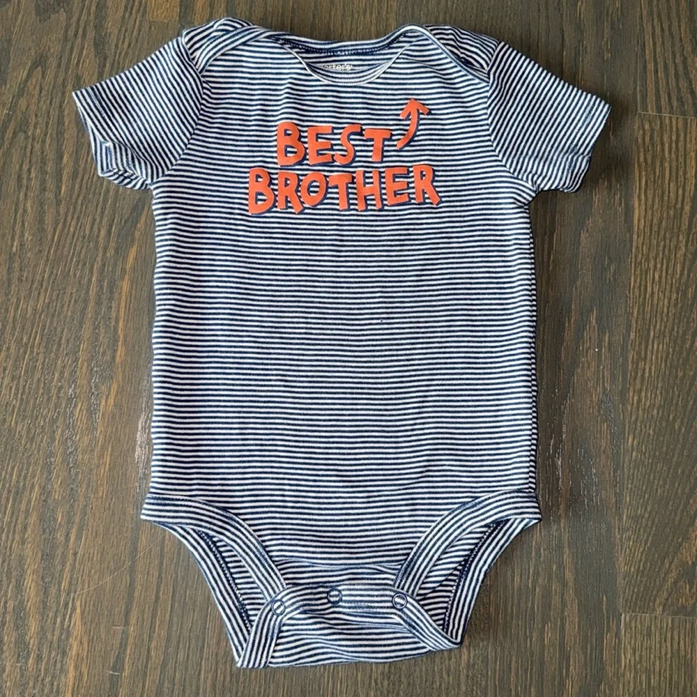Carter’s Baby Boys Best Brother Short Sleeved Crew Neck Bodysuit - 18M